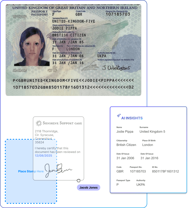 Smart Document Editing and Storage UI